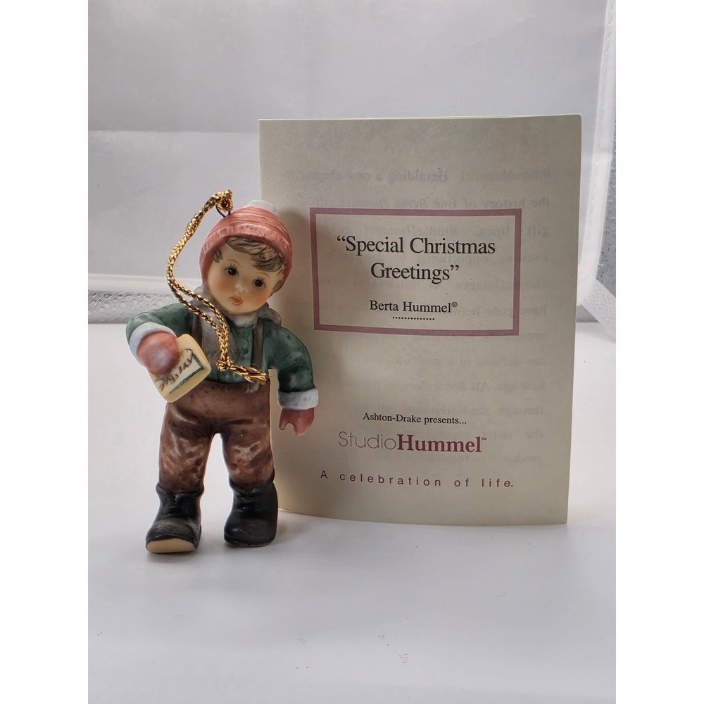 Berta Hummel Special Christmas Greetings Ornament Goebel 2004 COA